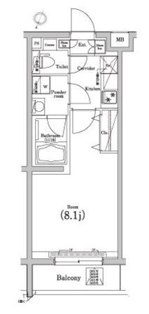 池尻大橋駅 徒歩9分 2階の物件間取画像